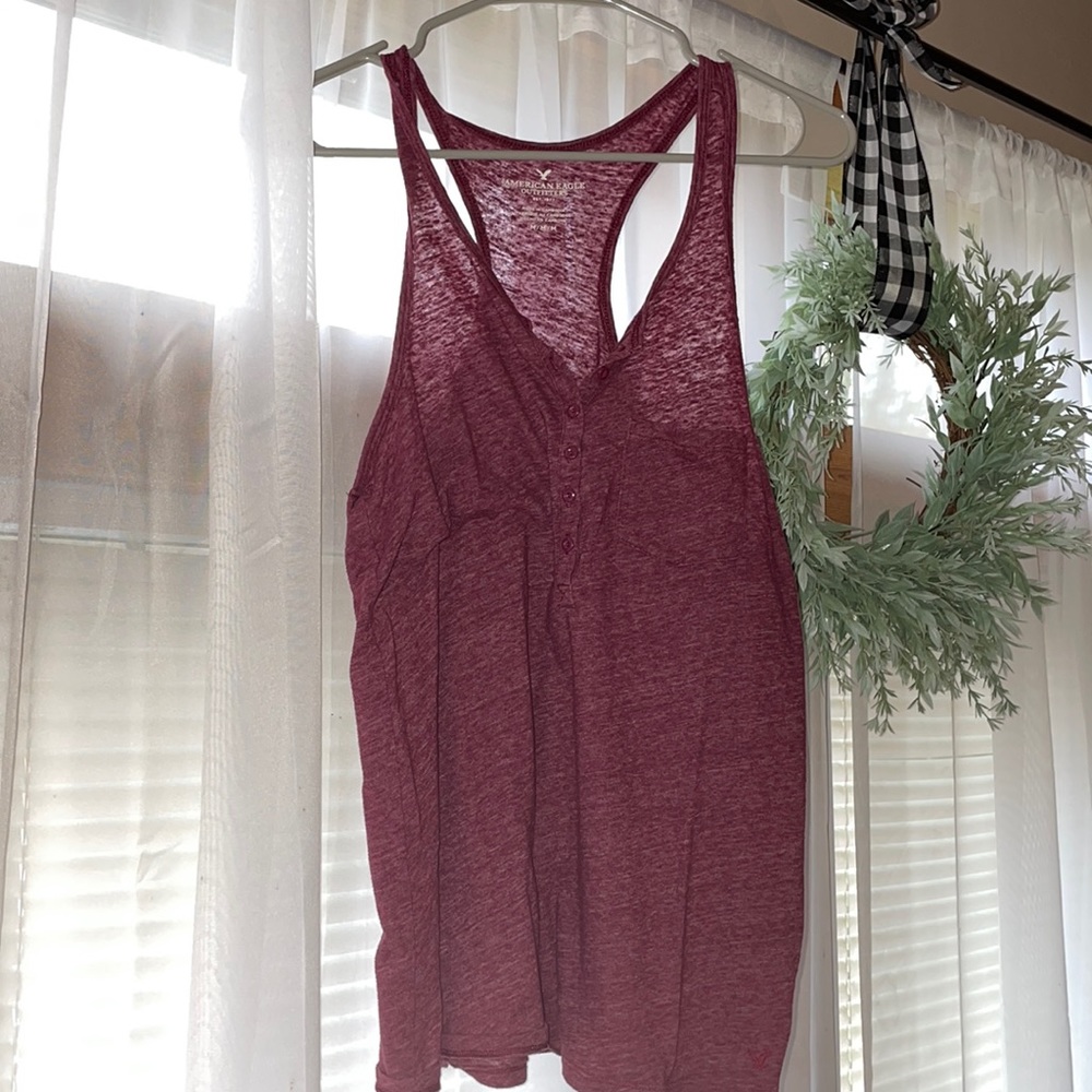 American Eagle button racerback tank - Picture 1 of 3